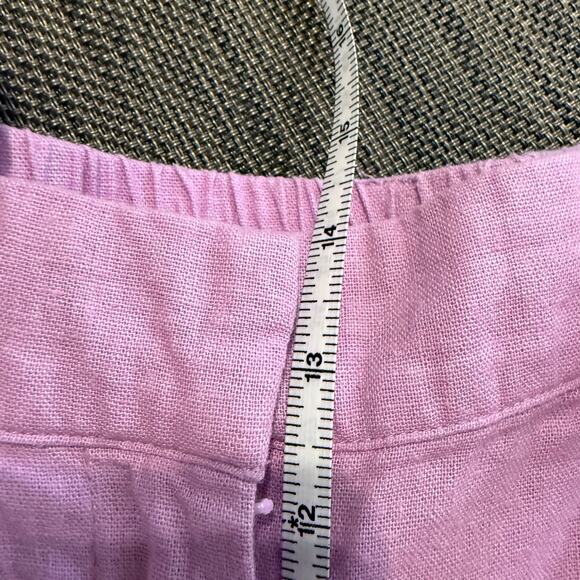 house of harlow linen wide leg lilac pants - Picture 7 of 8